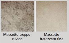 rugosità del sottofondo parquet